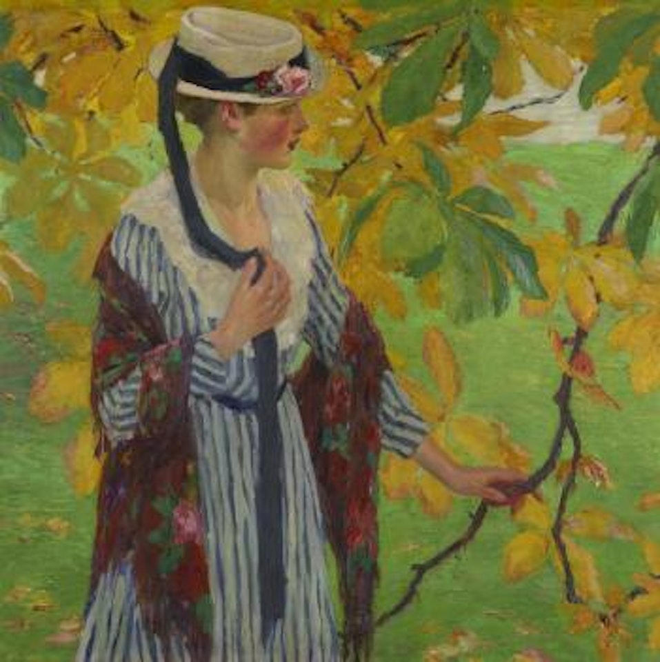 Femme et châtaignier by Edward Cucuel