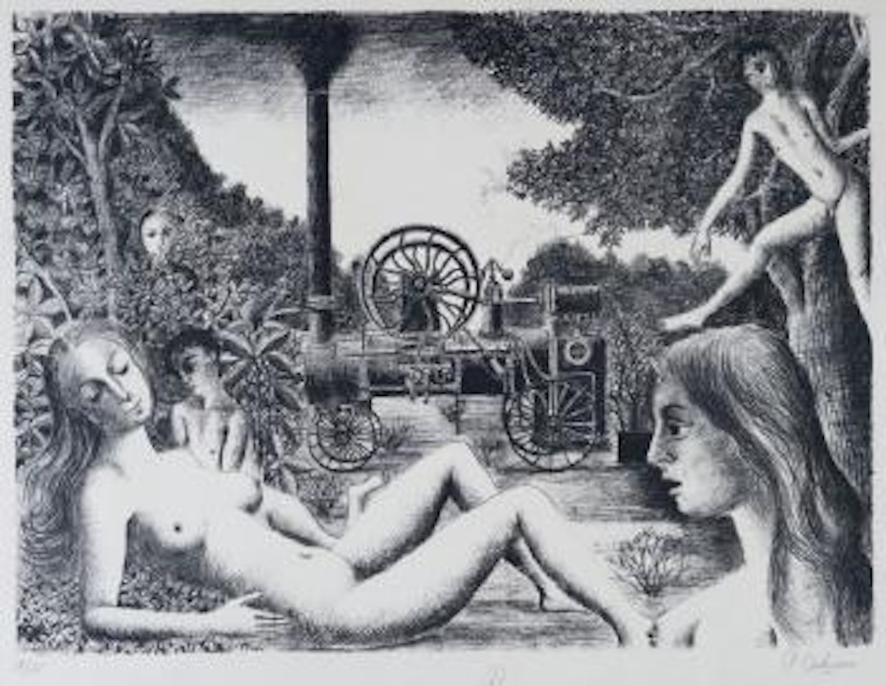 Locomobile by Paul Delvaux