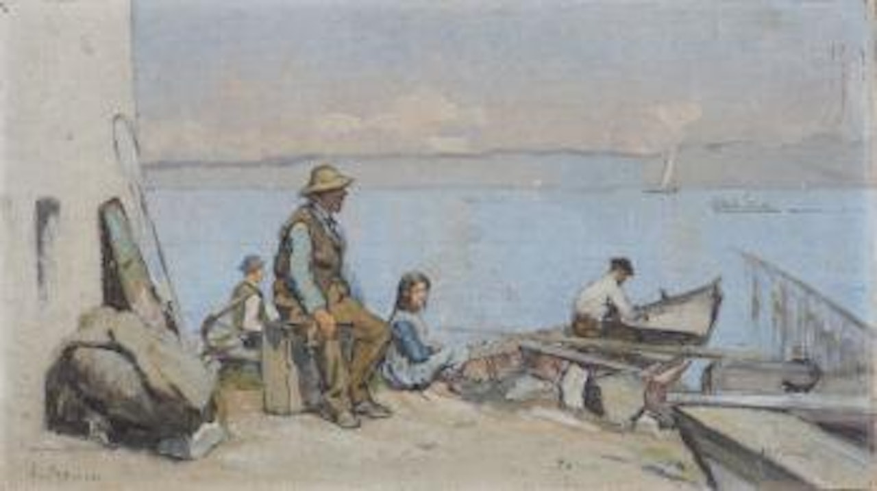 Le vieux pêcheur, petite version by François Bocion