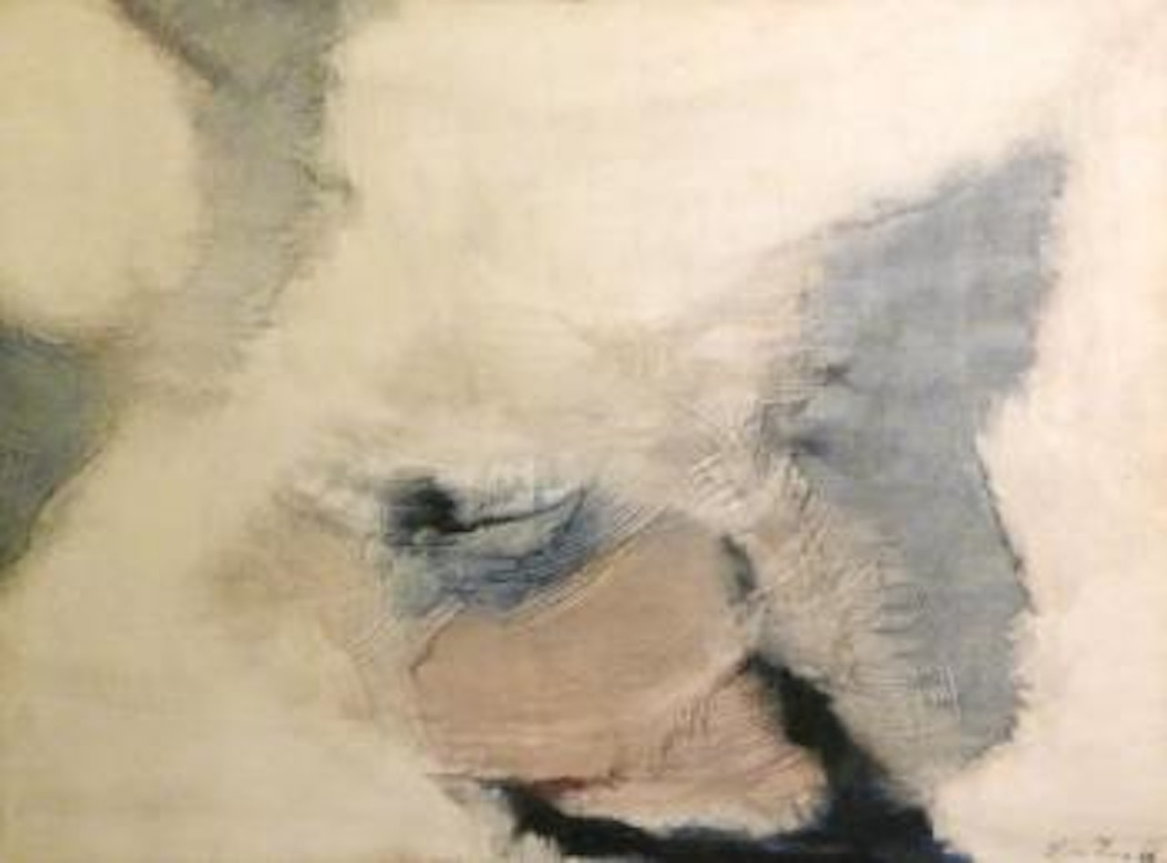 Composition beige et bleue by Léon Zack