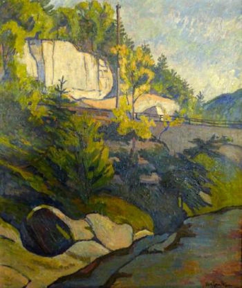 Carrière dans les gorges by Louis Vonlanthen