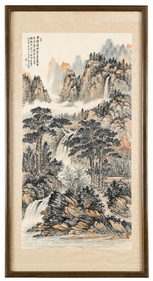 Landscape of Mid-Autumn by Huang Junbi