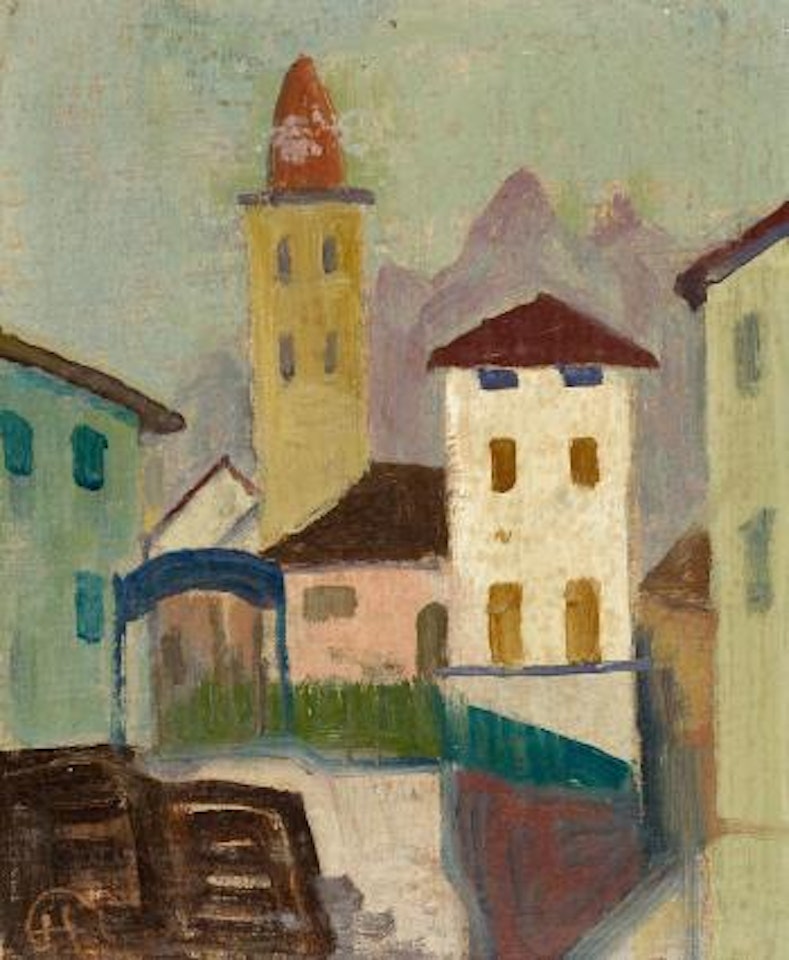 Tessiner landschaft (Tessin landscape) by Karl Hofer