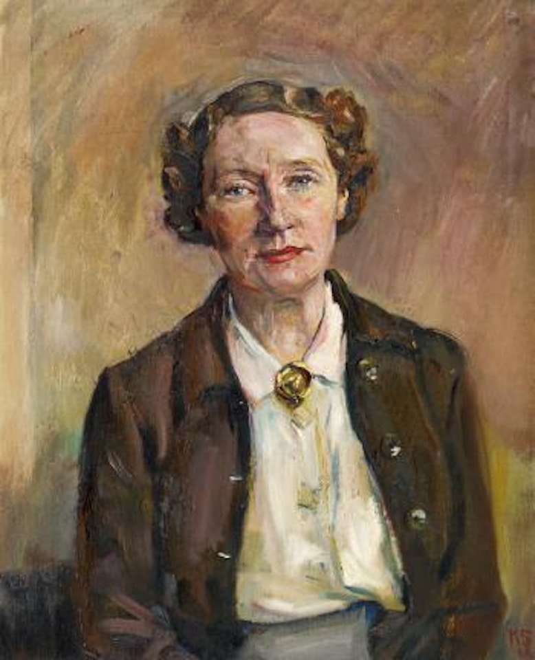 Untitled (Portrait of Beatrice Bradley) by Kurt Schwitters