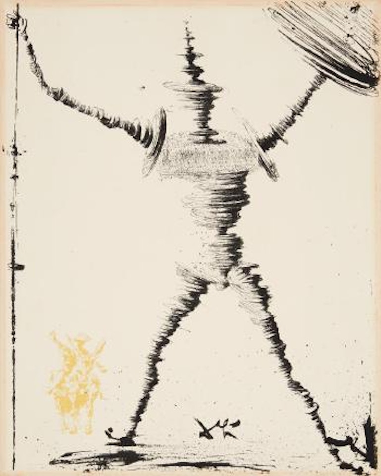 Don Quichotte und Sancho Pansa by Salvador Dali