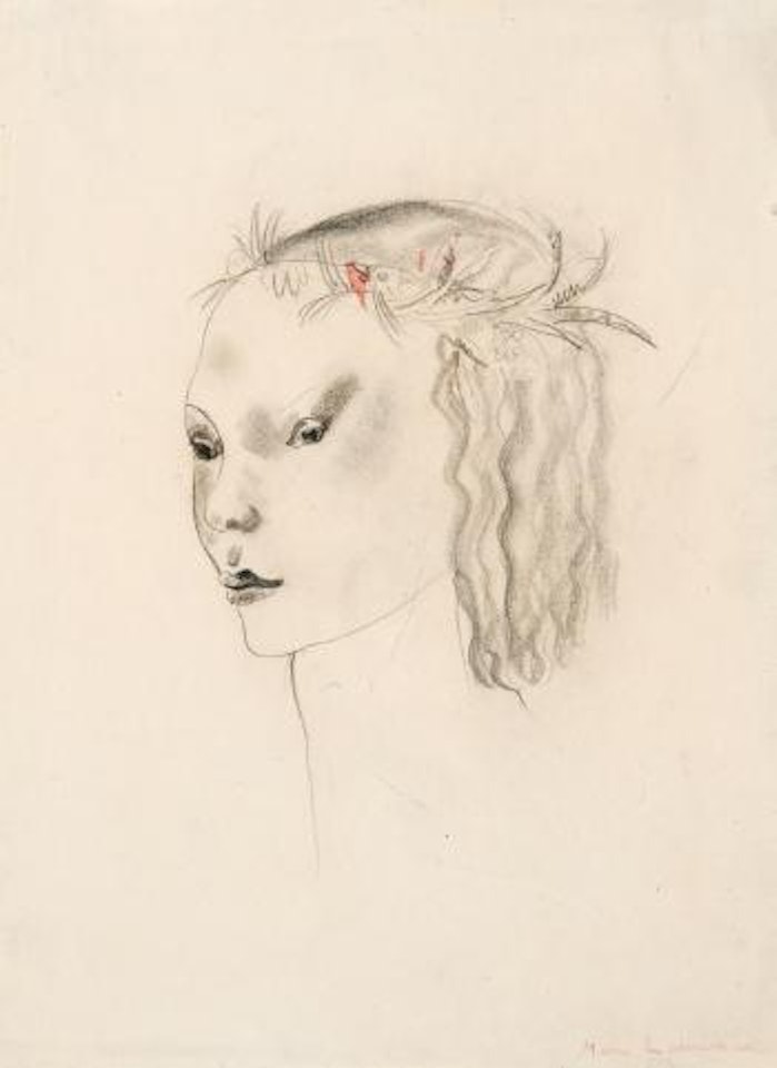 Tête de jeune fille by Marie Laurencin