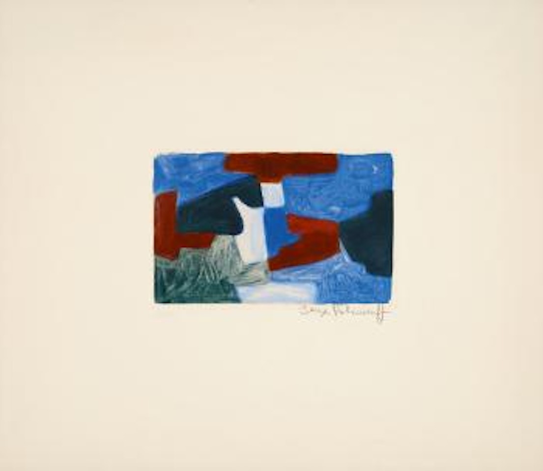 Composition bleue, verte et brune by Serge Poliakoff