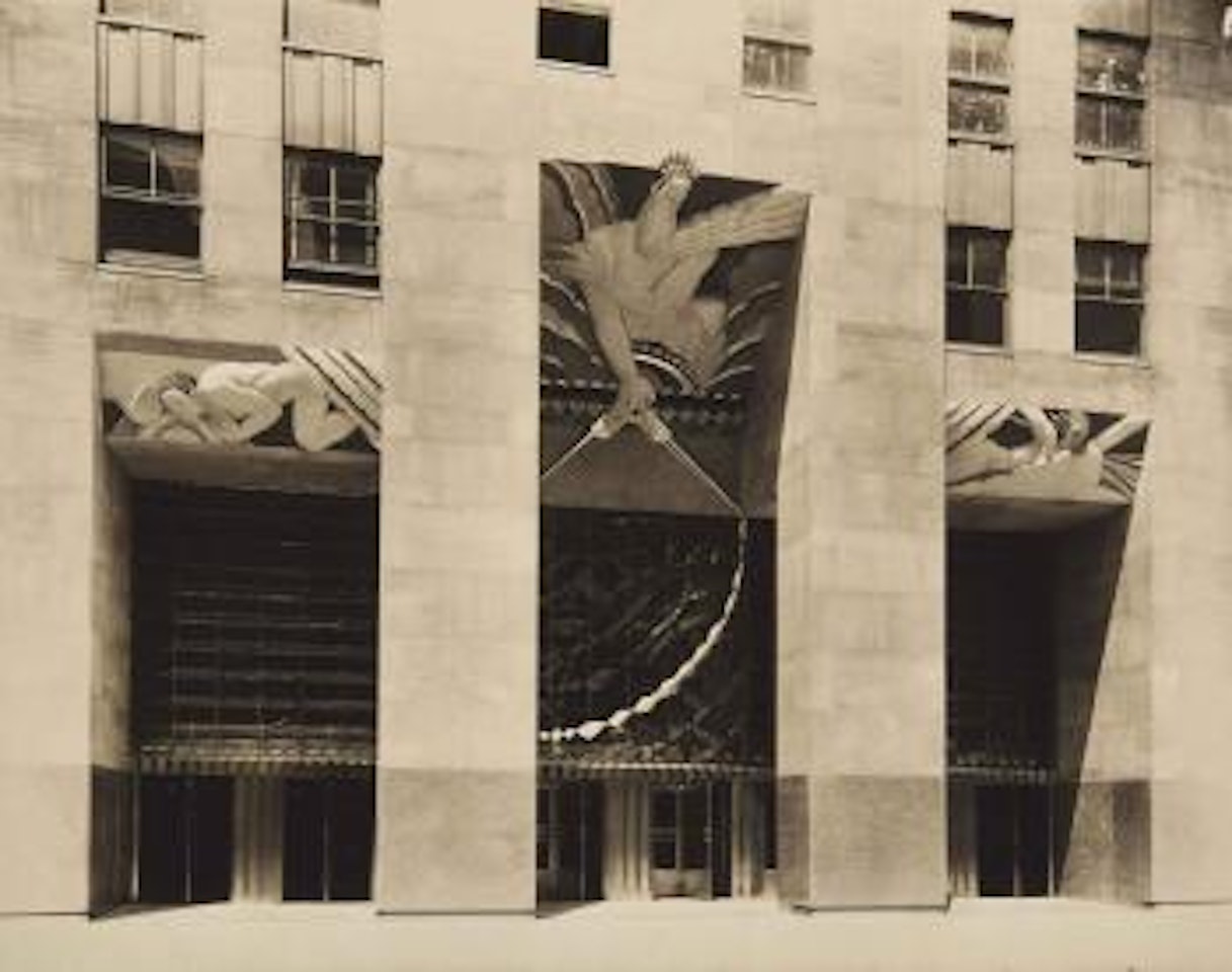 Entrance to R.C.A building by Berenice Abbott