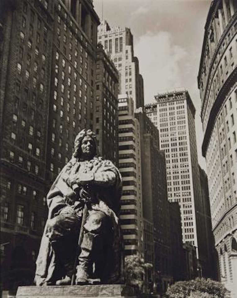 Depeyster Statue, Bowling Green, July 23, 1936 by Berenice Abbott