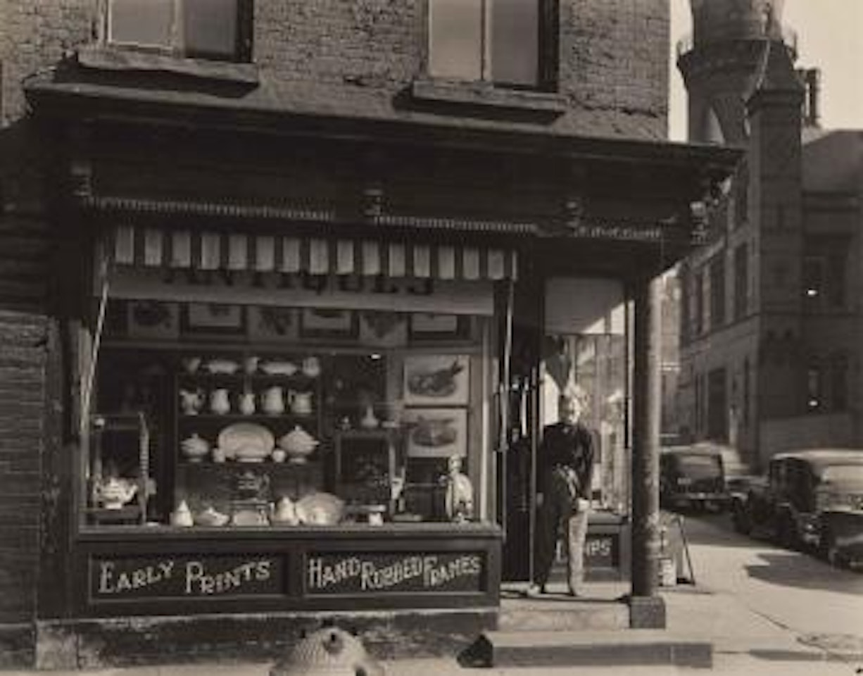 Antique Shop At Greenwich Avenue by Berenice Abbott