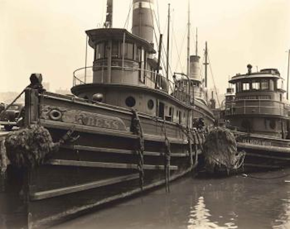 Tugboats, Pier No.10, East River, May 12, 1936 by Berenice Abbott