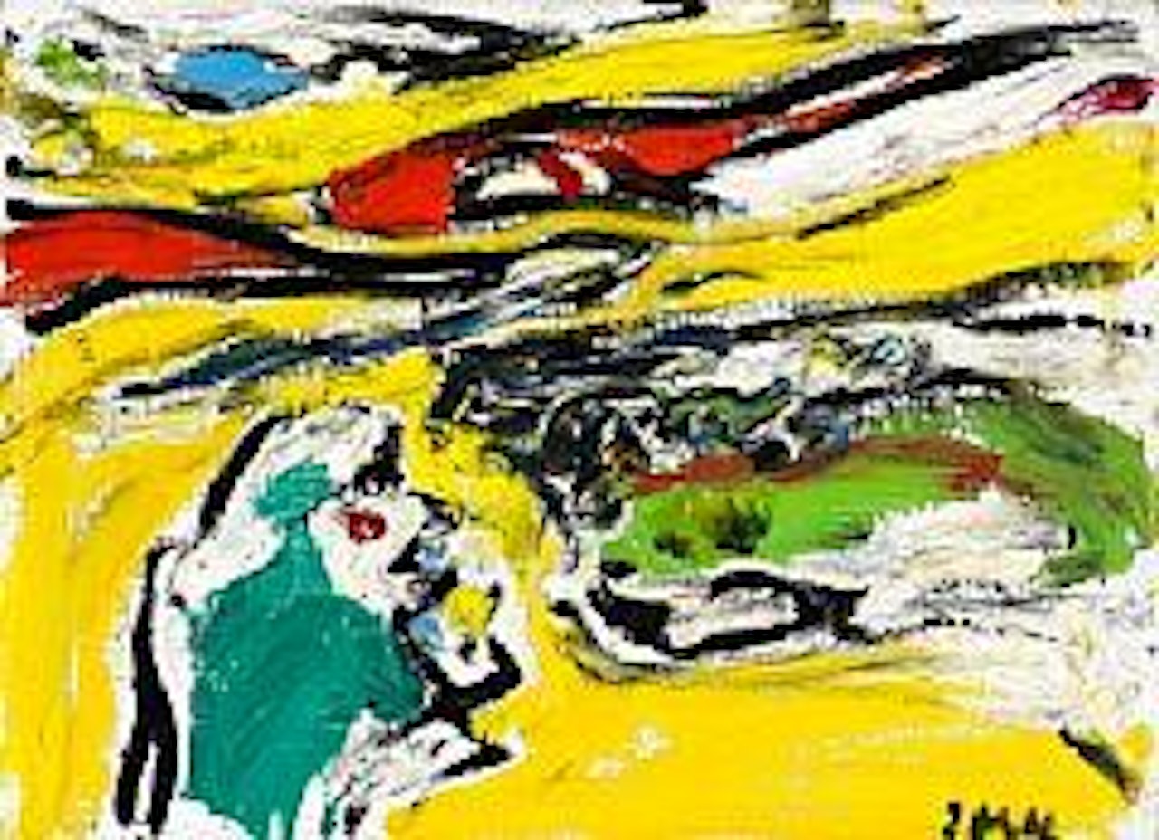 Det gule land (The yellow land) by Asger Jorn