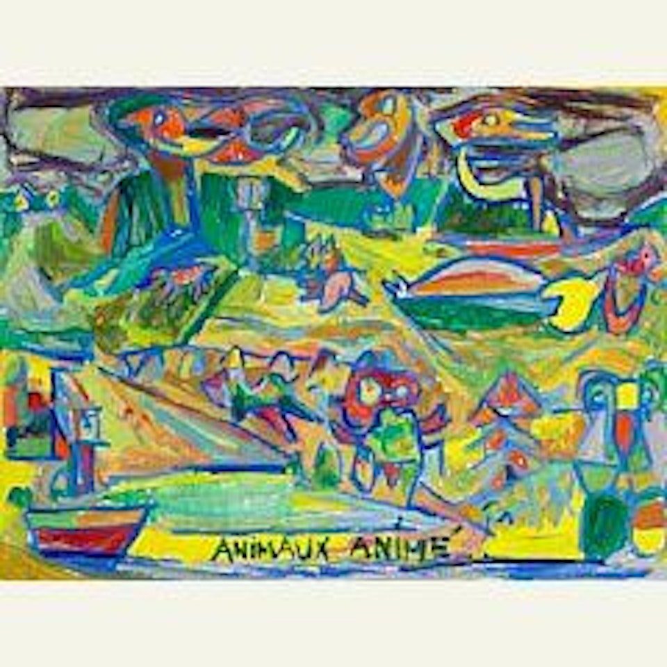 Animaux animé(s) (Animated Animals) and Untitled by Asger Jorn