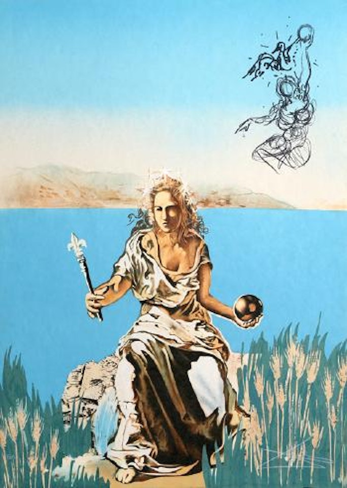 The coronation of Gala (The empress) by Salvador Dali