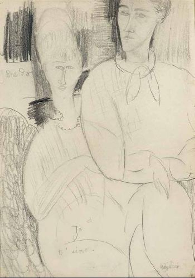 Les amoureux by Amedeo Modigliani