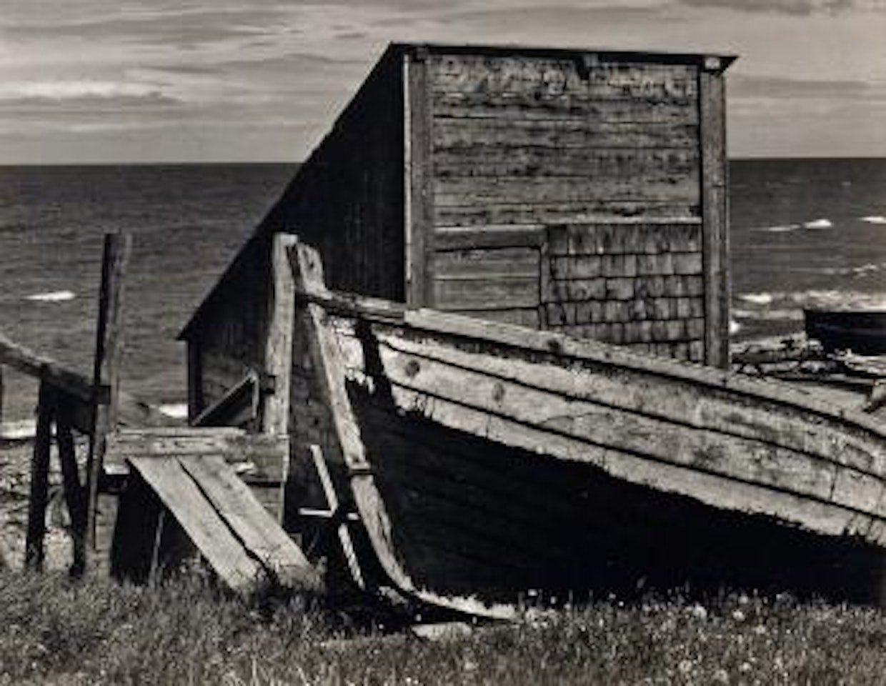 On the shore, Gaspé by Paul Strand