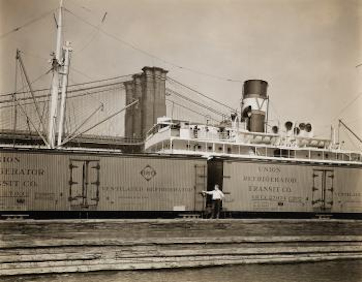Water Street, Pier 19, East River, New York City by Berenice Abbott
