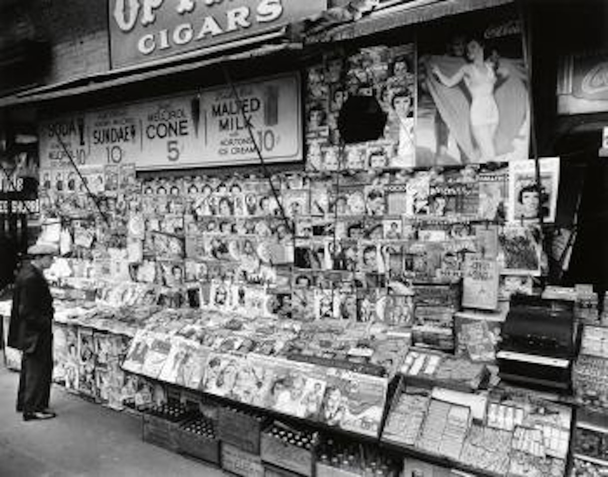 Newsstand, East 32nd street and Third Avenue, Manhattan by Berenice Abbott