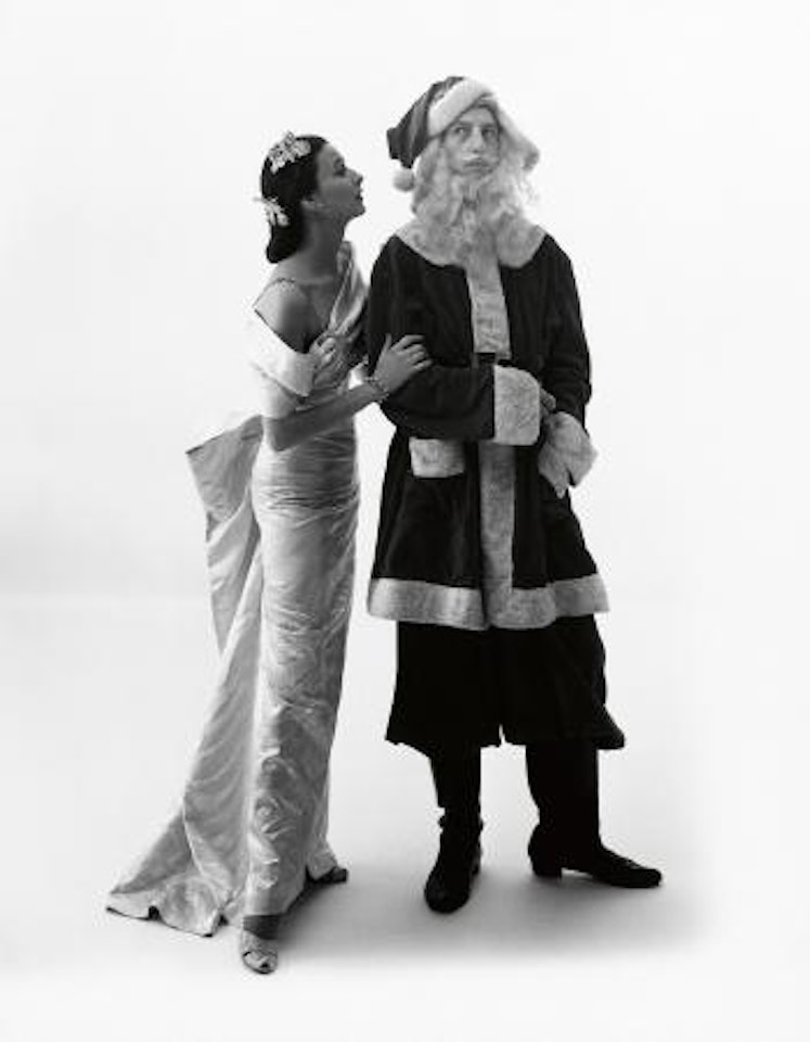 Dorian Leigh and Ray Bolger, Vogue cover by Irving Penn