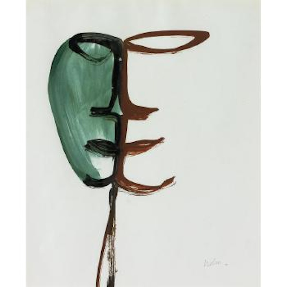 Two faces by Sidney Nolan