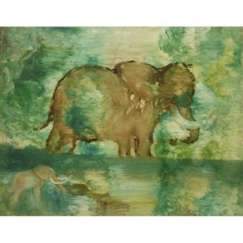 Elephant with baby by Sidney Nolan
