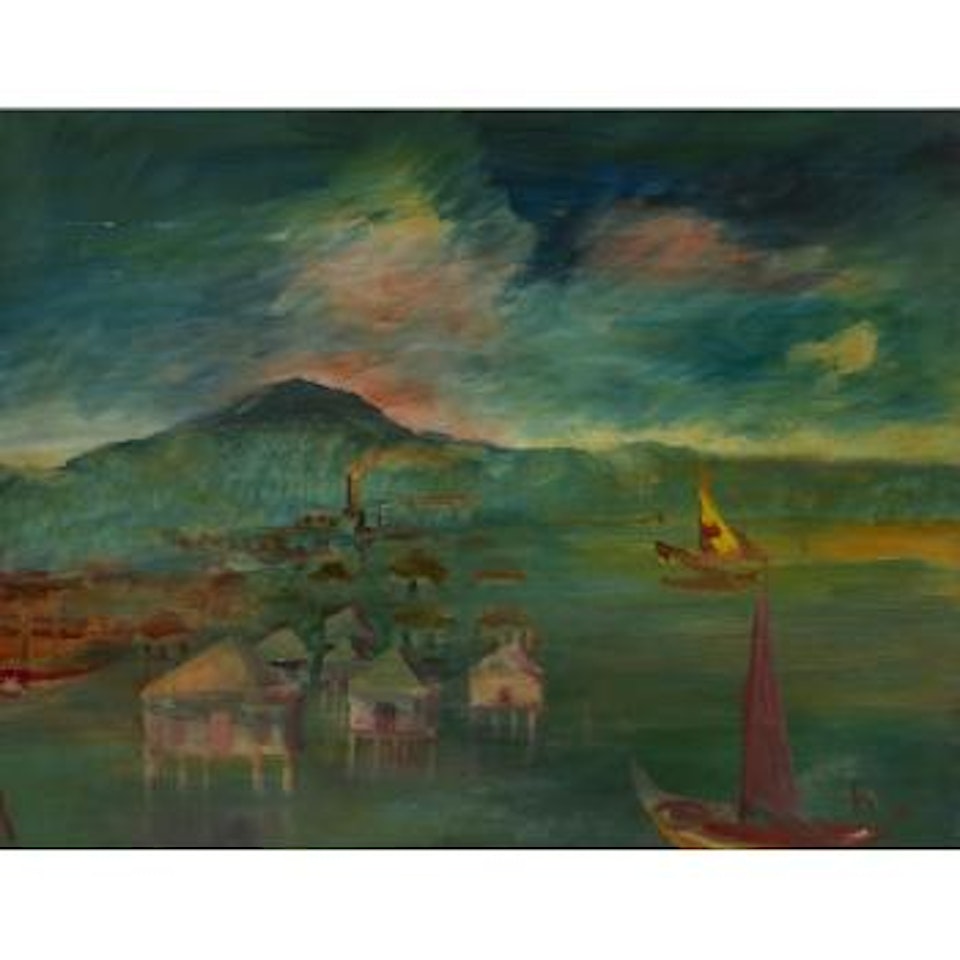 Fishing village near Djakarta by Sidney Nolan