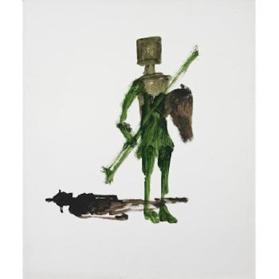 Kelly and policeman by Sidney Nolan