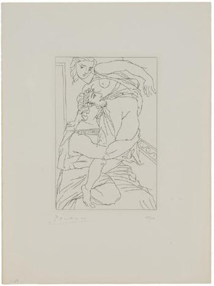 Cinesias et Myrrhine from Lysistrata by Pablo Picasso