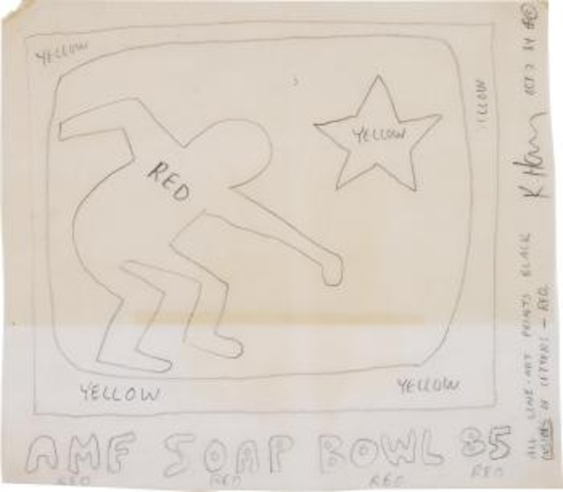 Untitled (Soap Bowl) by Keith Haring
