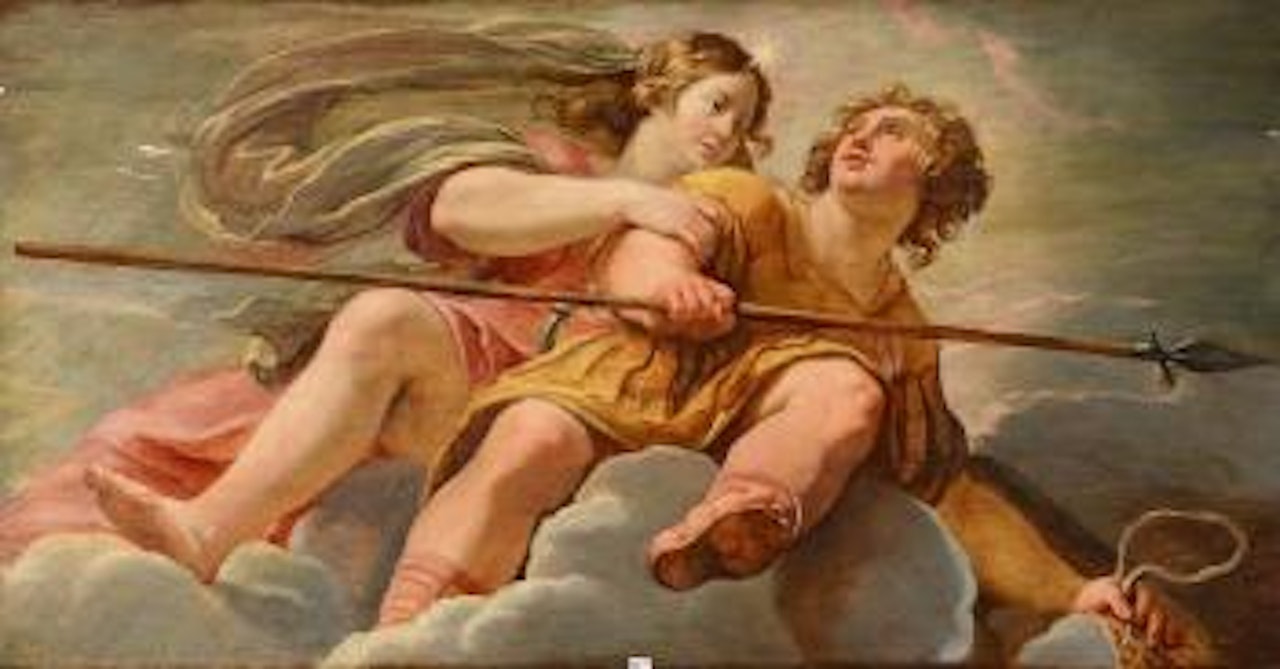 Vénus et Adonis by French School