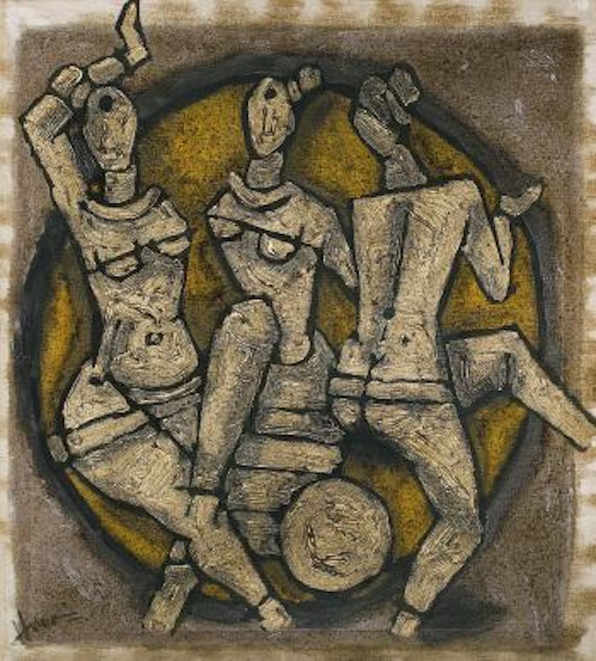 Untitled (Dancers) by M.F. Husain