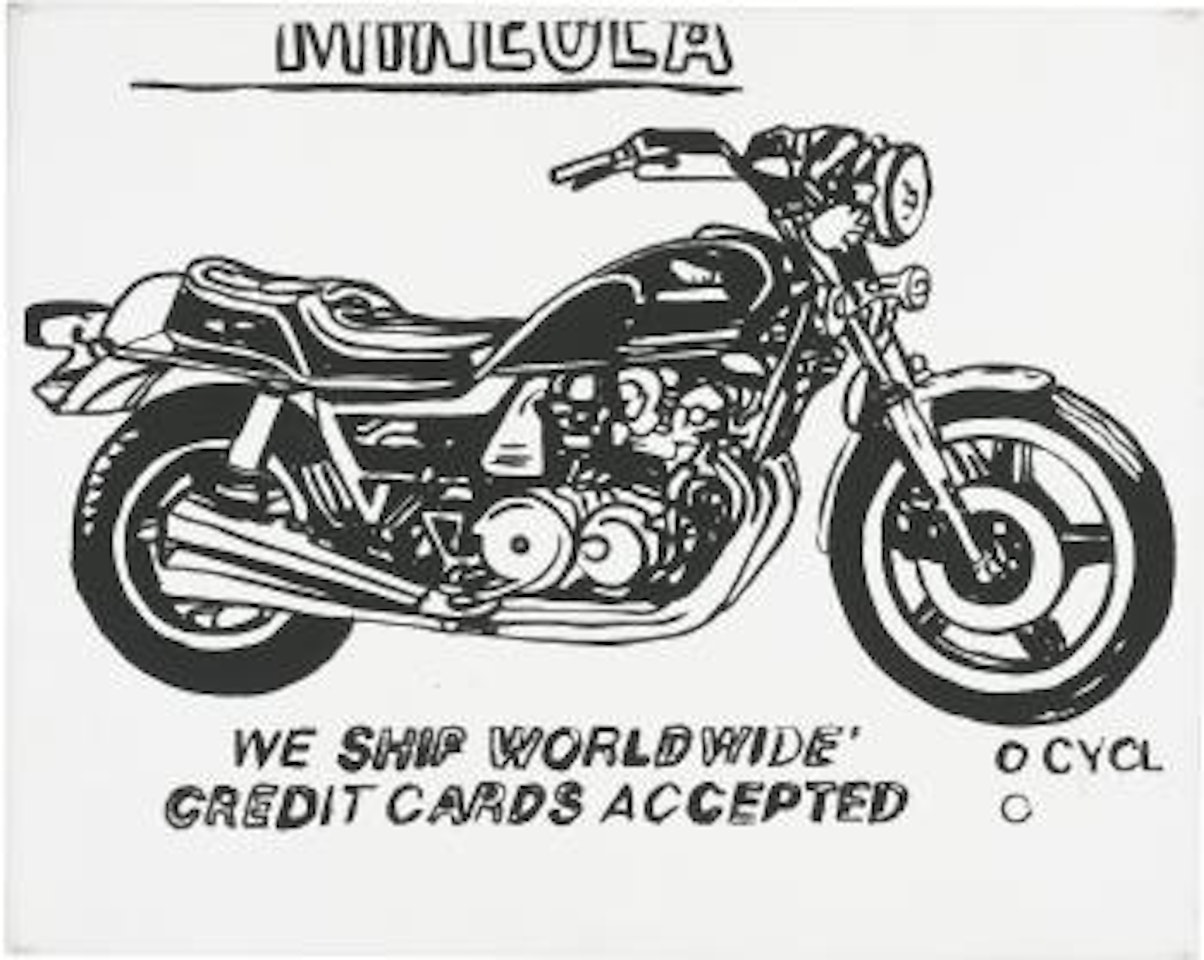 Mineola Motorcycle by Andy Warhol