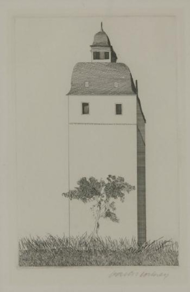 The bell tower by David Hockney