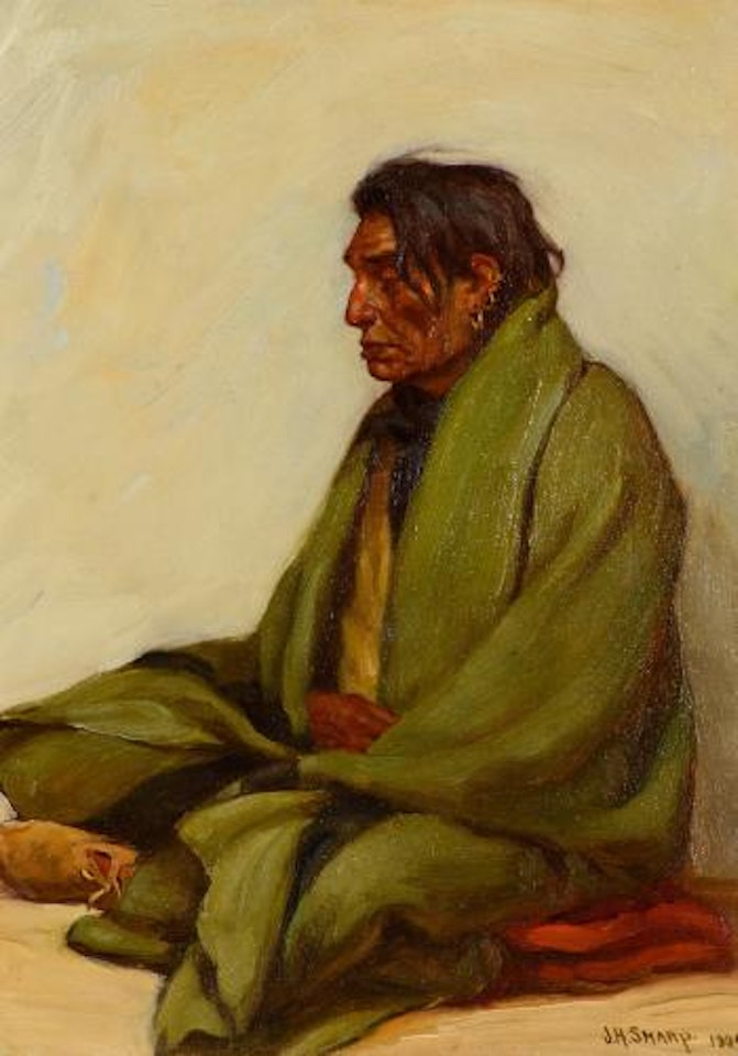 Chief Big-Ox, Crow (1904) by Joseph Henry Sharp