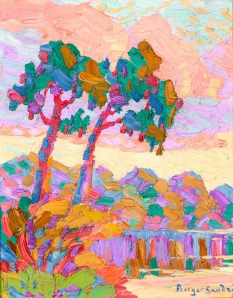Smokey River at Sunset (1928) by Birger Sandzen