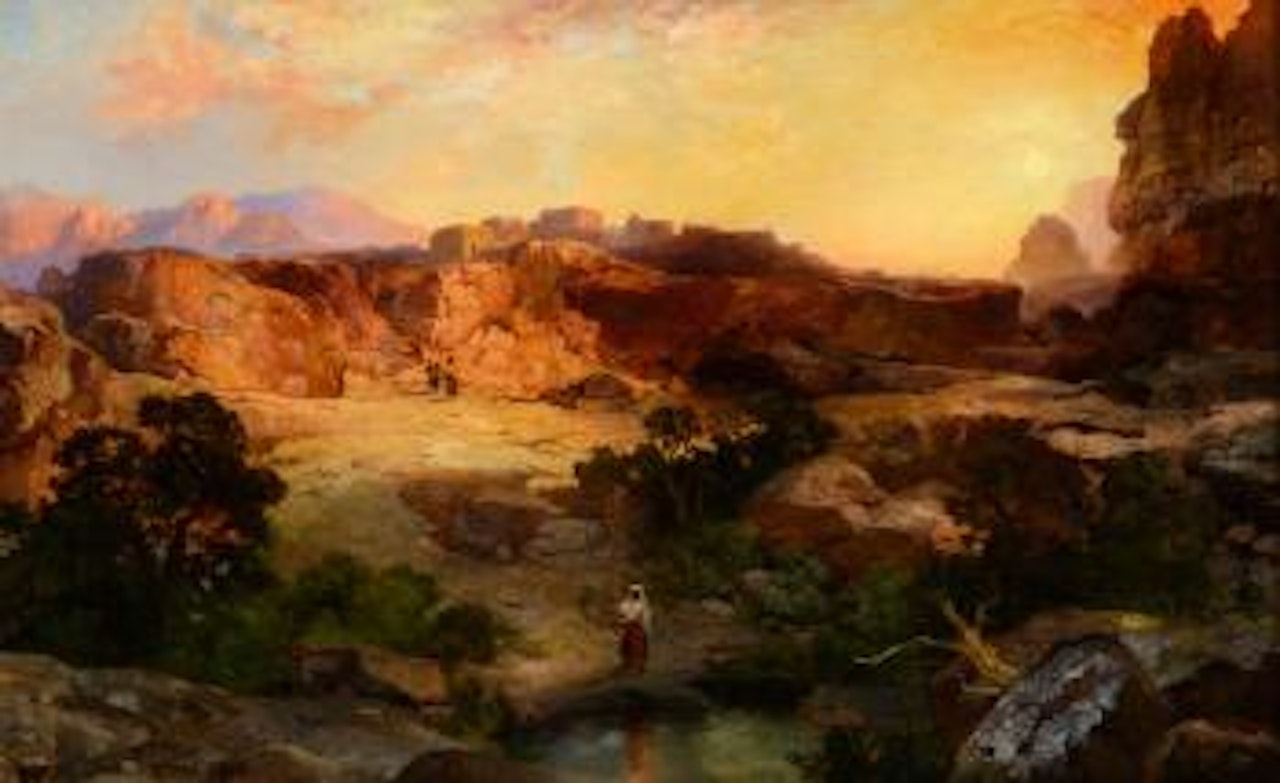 A Water Pocket, Northern Arizona (1907) by Thomas Moran