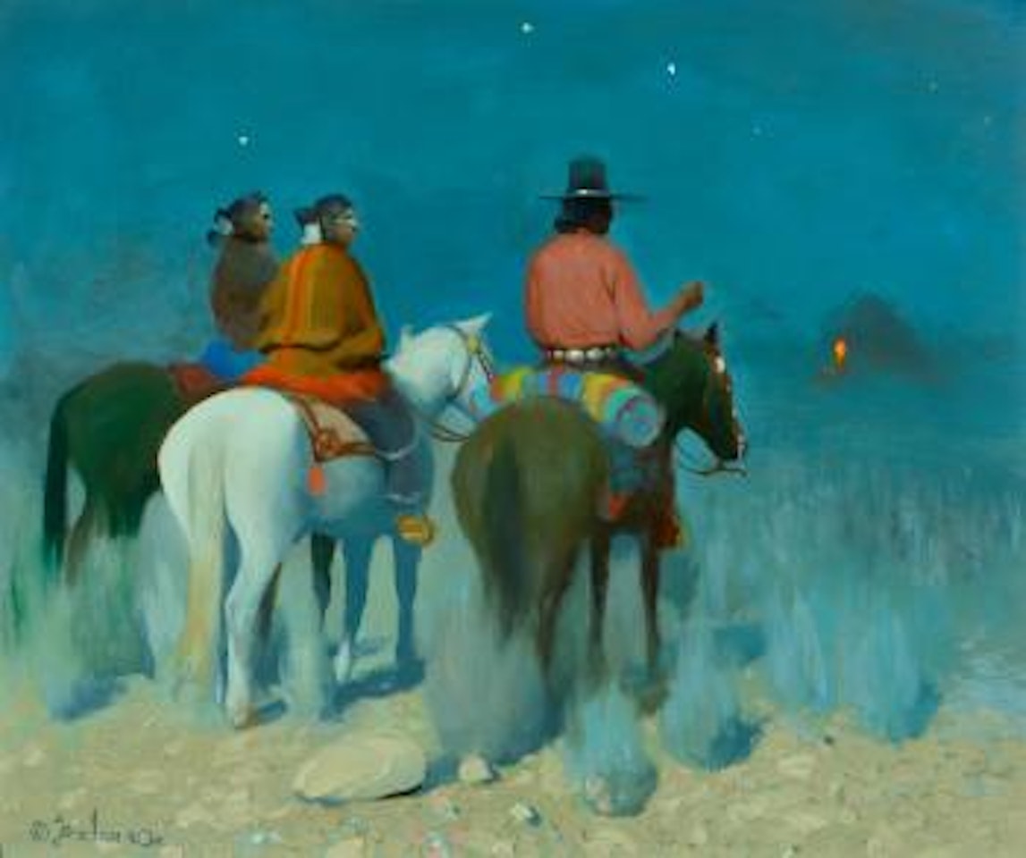 The Light in the Hogan Door by Gerard Curtis Delano