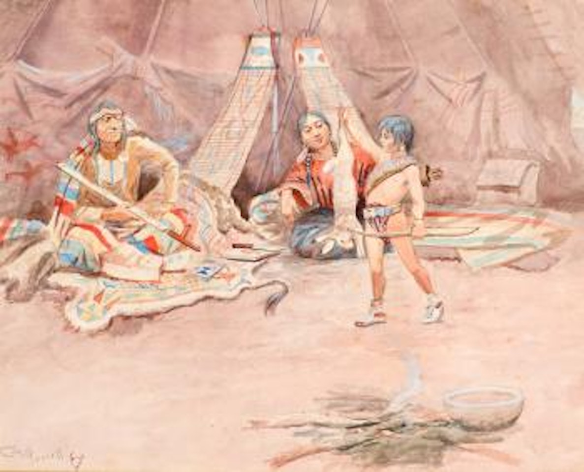 After His First Hunt (circa 1896) by Charles M Russell