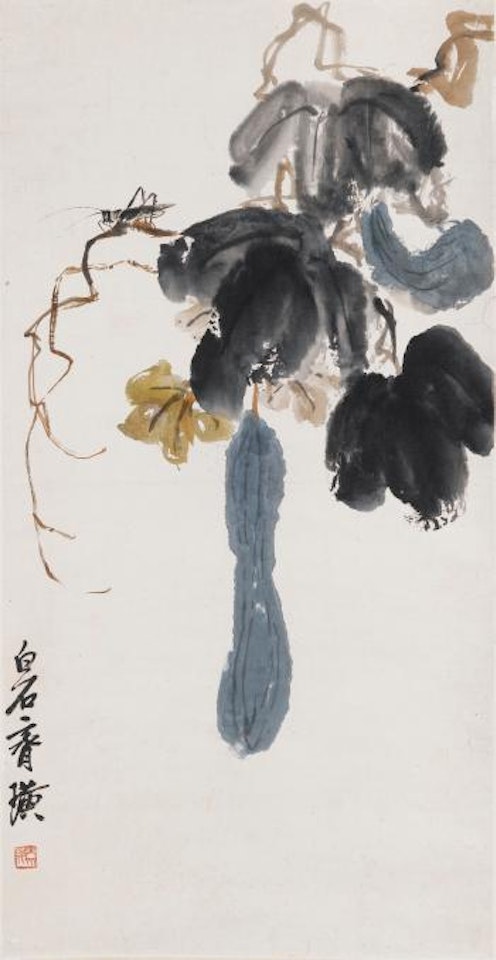 Criquet sur une courge by Qi Baishi