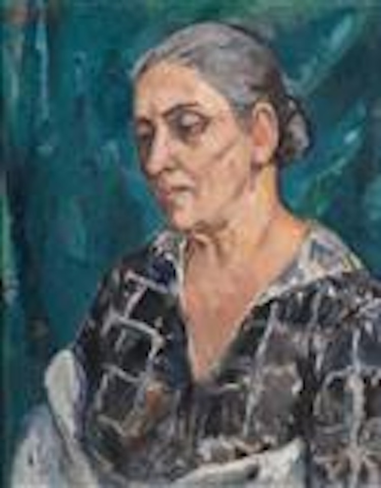 Portrait of a woman (self-portrait) by Broncia Koller-Pinell