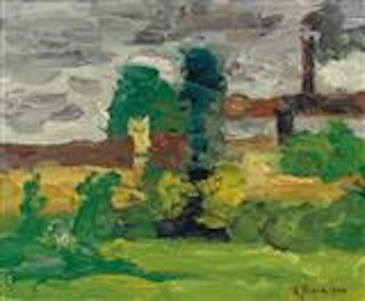 “Rauchender Schornstein in Heiligenstadt” [A fuming chimney in Heiligenstadt] by Karl Stark