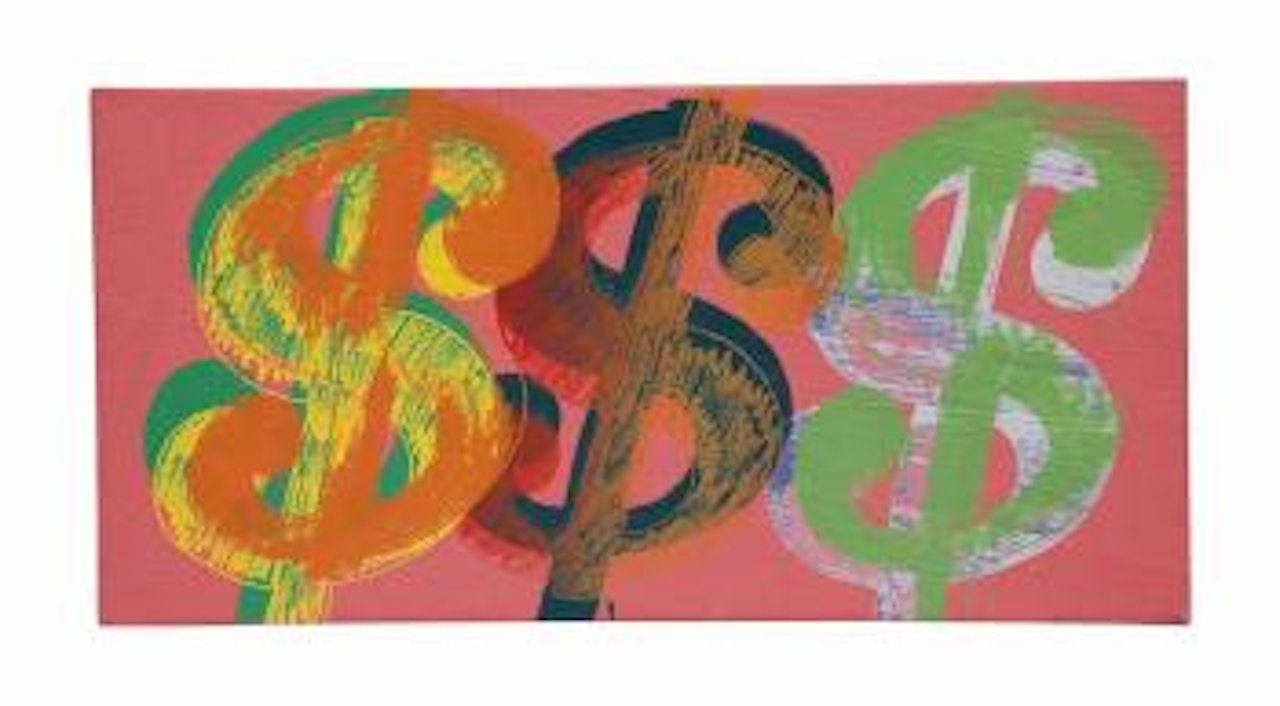 Triple Dollar Sign by Andy Warhol