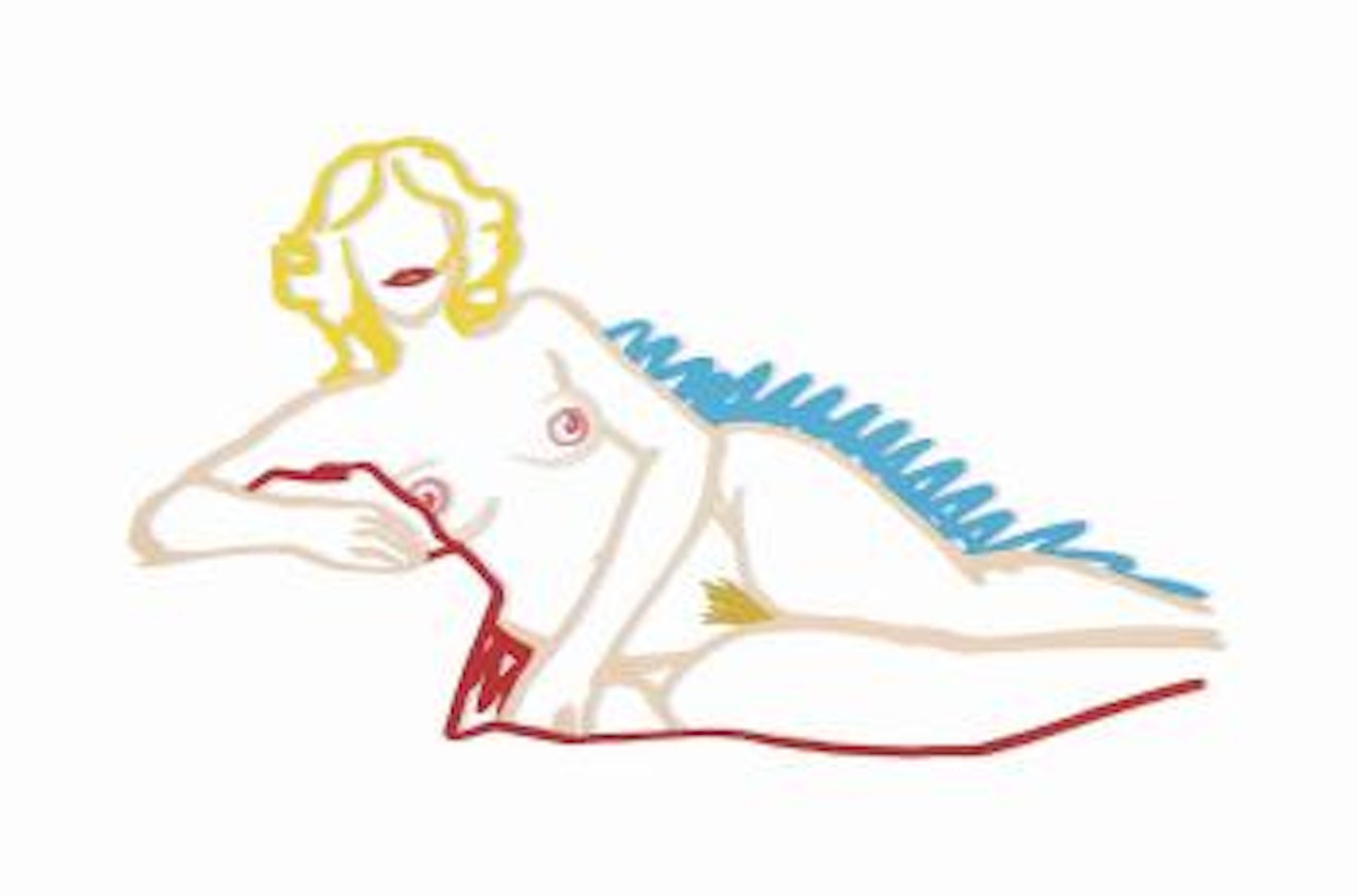 Steel Drawing Edition: Rosemary Lying on One Elbow by Tom Wesselmann