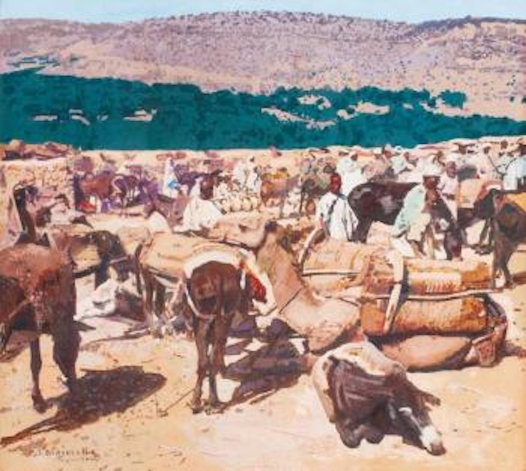 Marché à Marrakech by Jacques Majorelle