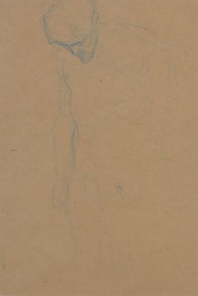 Homme nu debout by Gustav Klimt