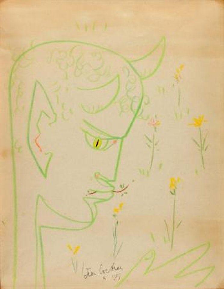 Faune et fleurs by Jean Cocteau