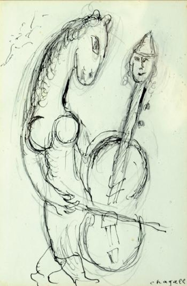 Horse playing by Marc Chagall
