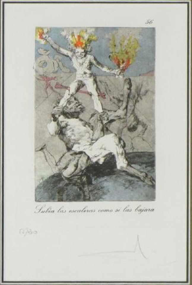 Lubia las escaleras como si las bajara by Salvador Dali