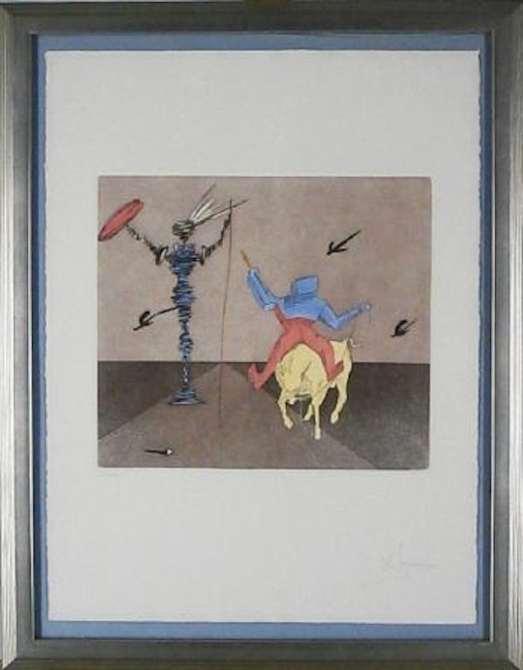 Master and squire by Salvador Dali