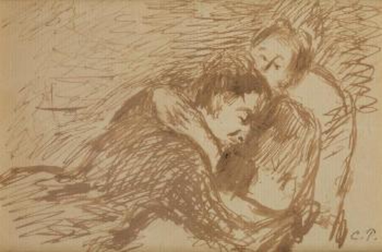 Femmes dormant by Camille Pissarro